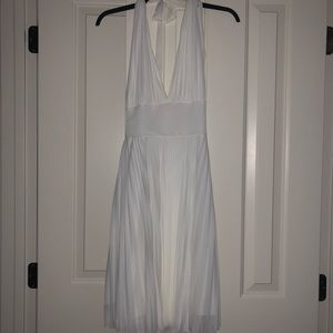 Off white backless dress